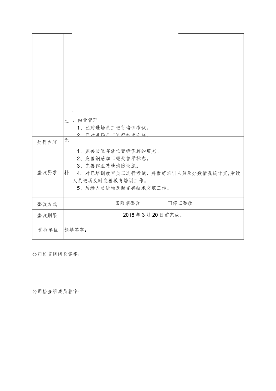 上海地铁项目节后复工安全检查整改通知书.docx_第2页