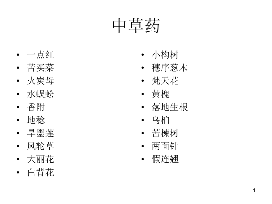 部分中草药图谱.ppt_第1页