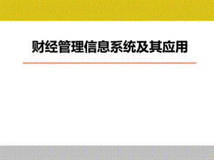 财经管理信息系统.ppt