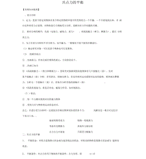 受力分析共点力的平衡以及各种分析方法.docx