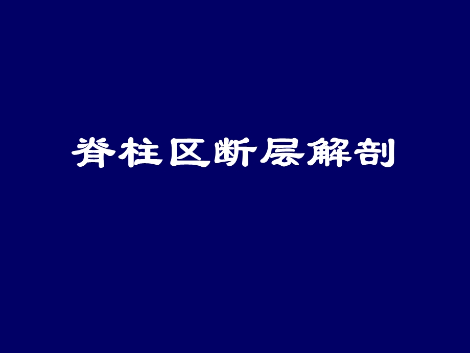 脊柱区断层解剖.ppt_第1页