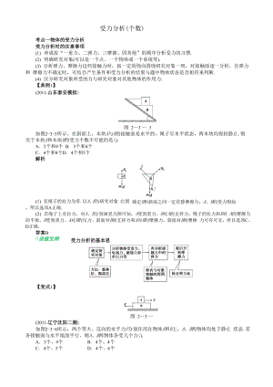 受力分析力的平衡.docx