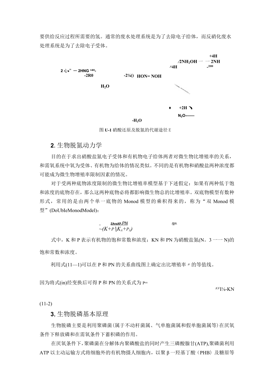 武理工水污染控制原理研究生教案第11章 废水的脱氮与除磷.docx_第3页