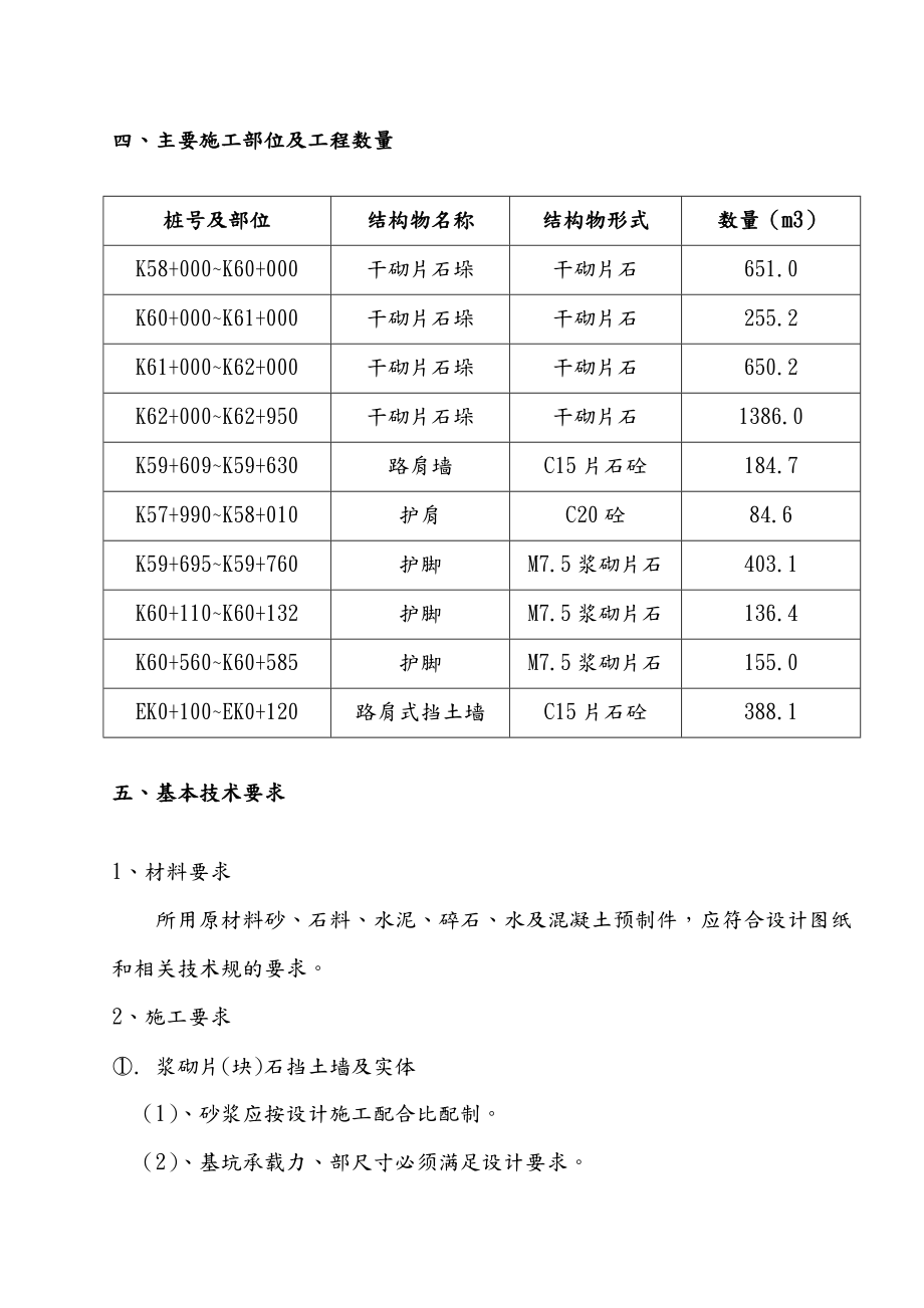 工程项目挡土墙项目工程施工组织设计方案与工艺.doc_第2页