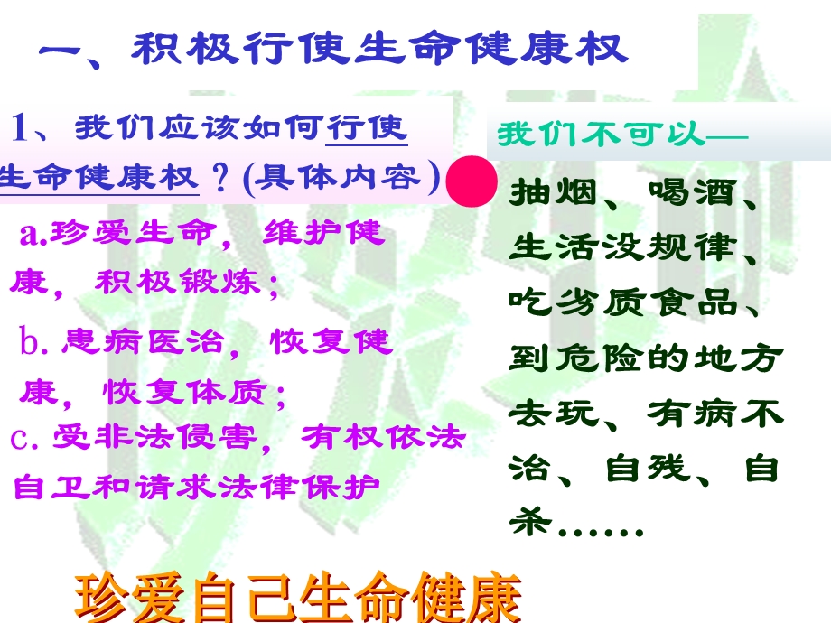 积极行使生命健康权.ppt_第2页