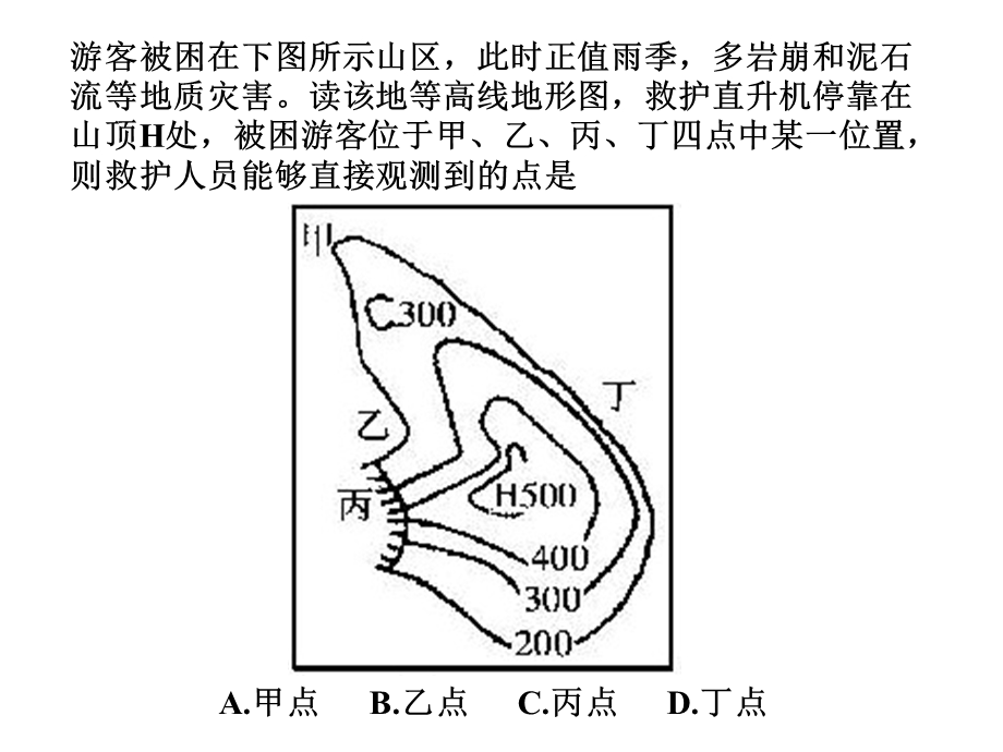 等高线(通视问题、港口选址).ppt_第1页