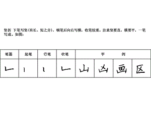 笔画(竖折、竖折折钩).ppt