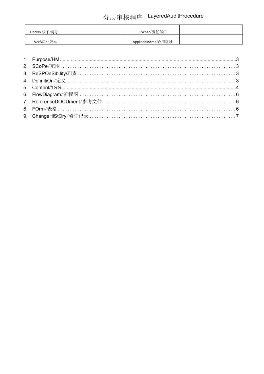 分层审核程序Layered Process Audit Procedure-中英文版本.docx_第2页