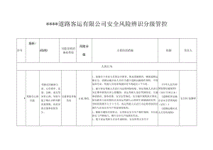 道路运输企业安全风险辨识风险分级管控清单(16页).docx