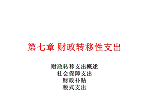 财政转移性支出.ppt