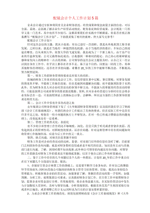 配镜会计个人工作计划5篇.docx