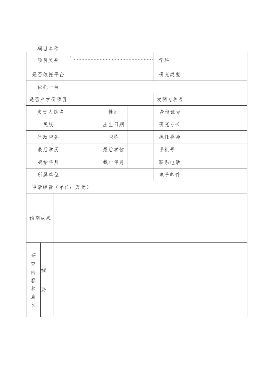 蚌埠学院自然科学研究项目申请书.docx_第3页