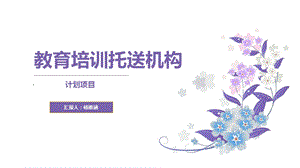 调研培训机构项目.ppt