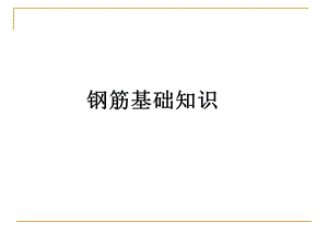 钢筋基础知识(新标准).ppt