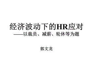 经济波动下的HR应对.ppt