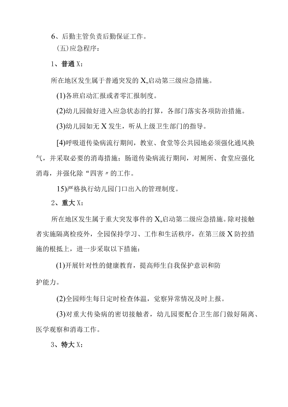 幼儿园突发传染病应急处理方案.docx_第3页