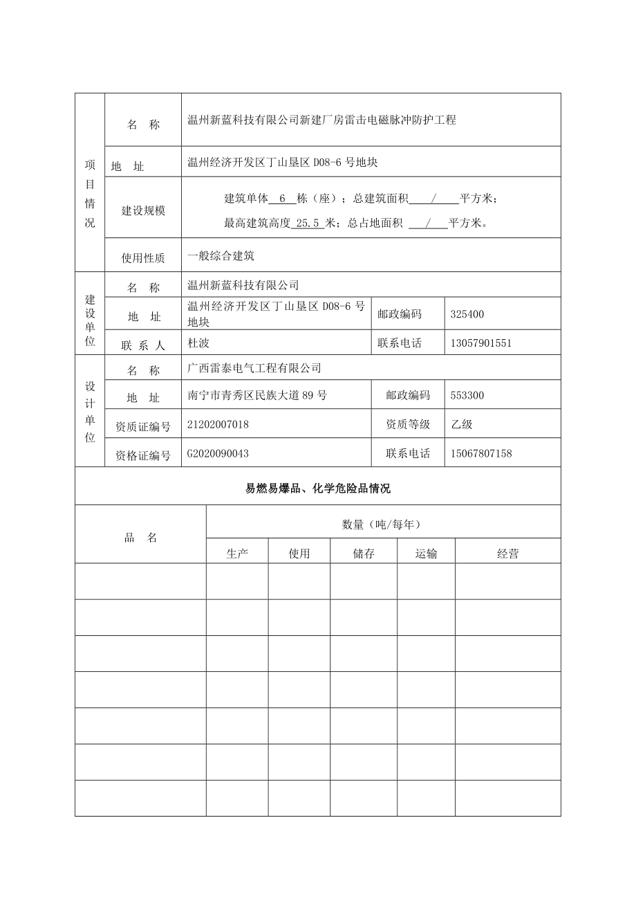 防雷装置设计审核申请书.doc_第2页