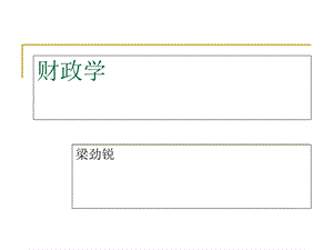 财政学电子教学.ppt