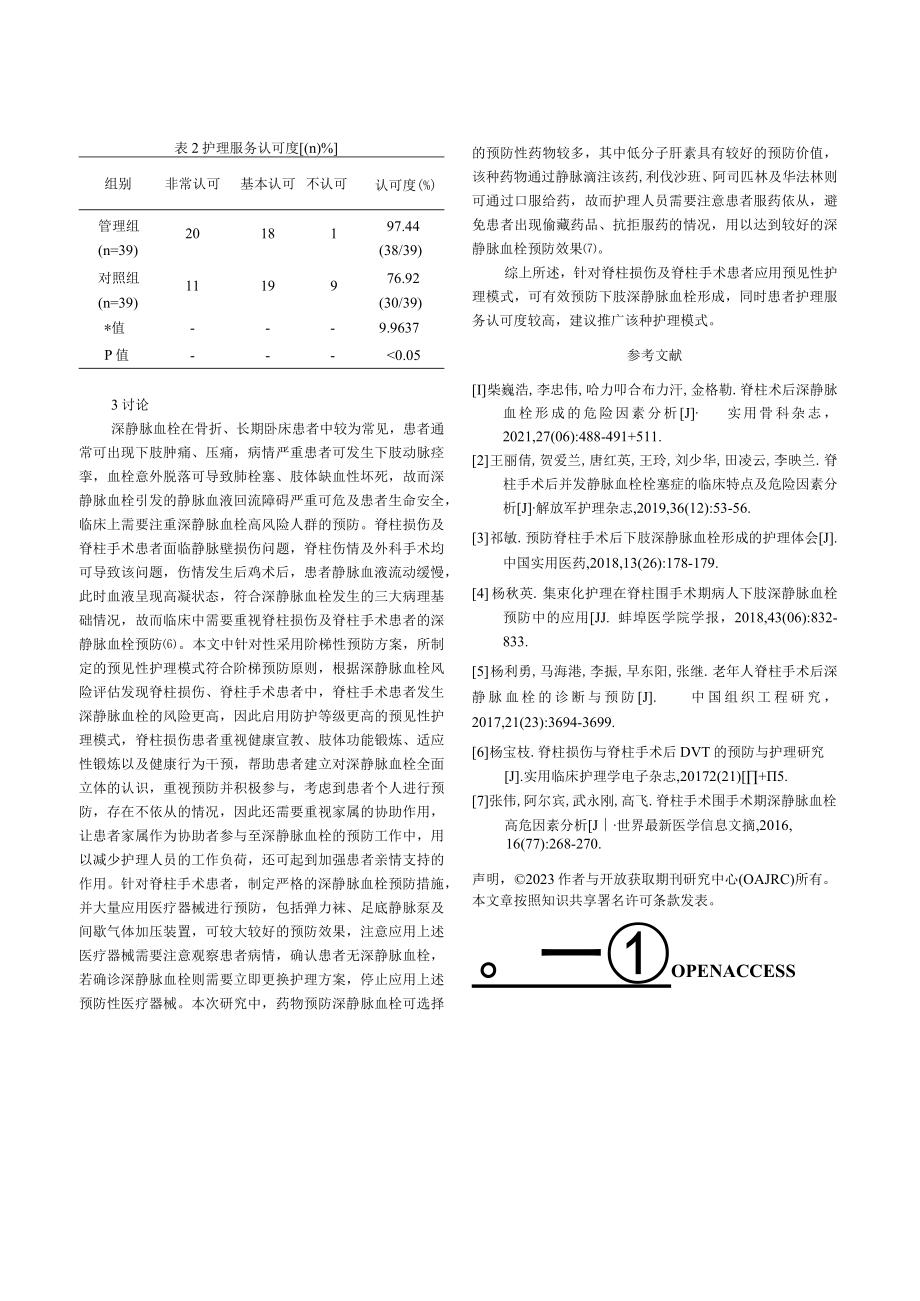 脊柱损伤及脊柱手术后深静脉血栓的预防与护理.docx_第3页