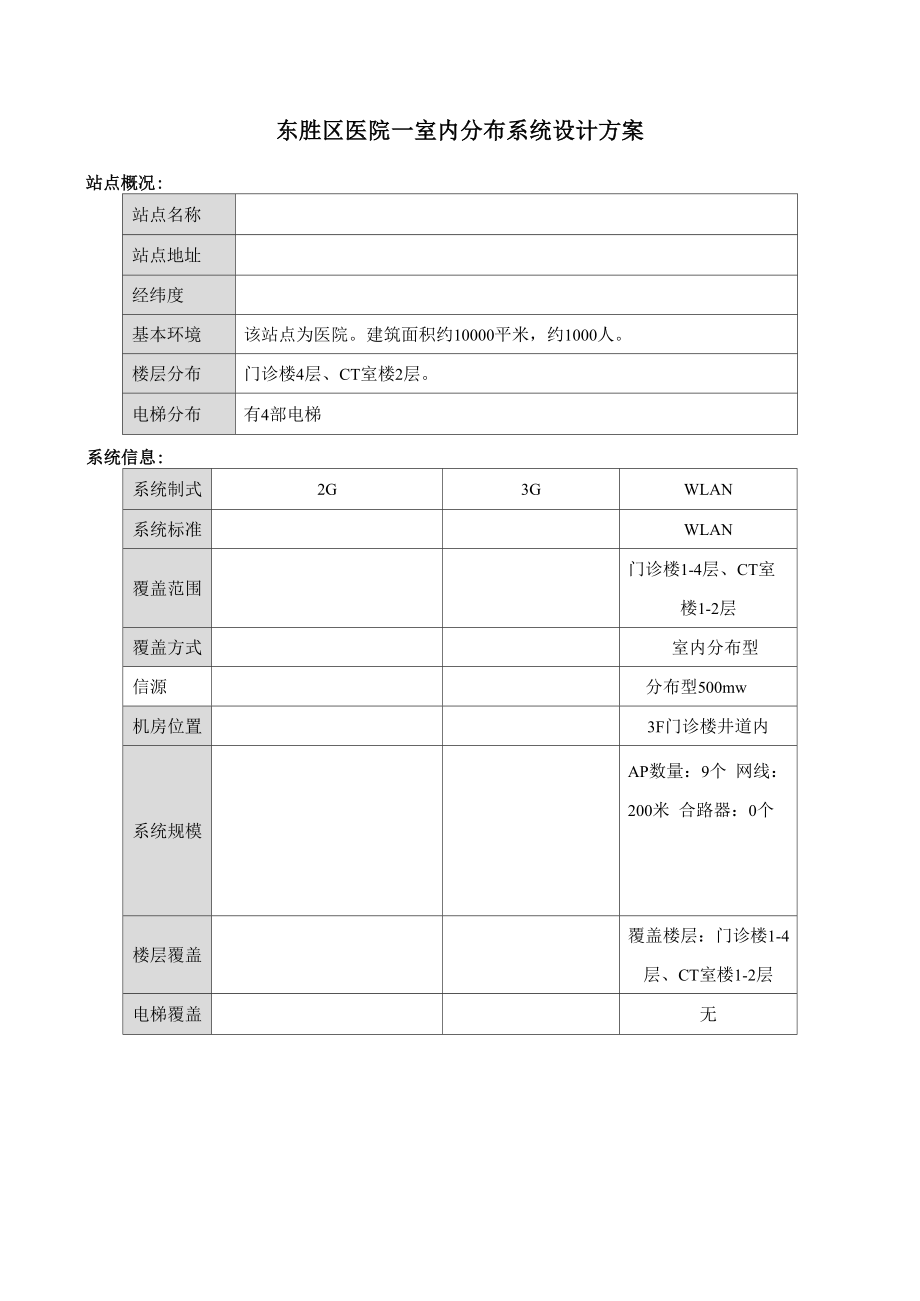 医院一室内覆盖系统设计方案.docx_第3页