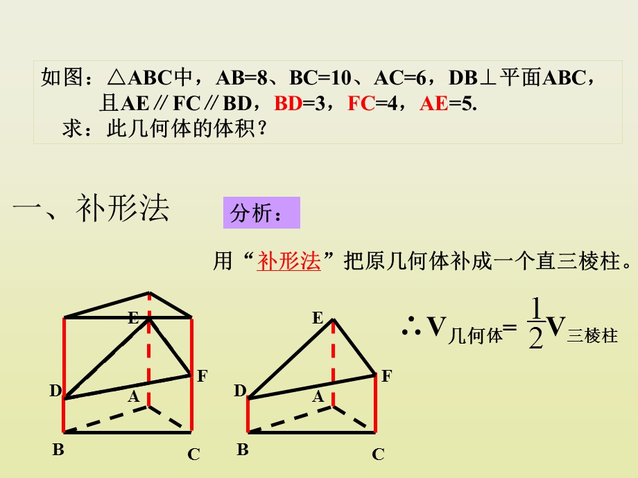 非常好的课件利用割补法解立体几何中的问题.ppt_第3页