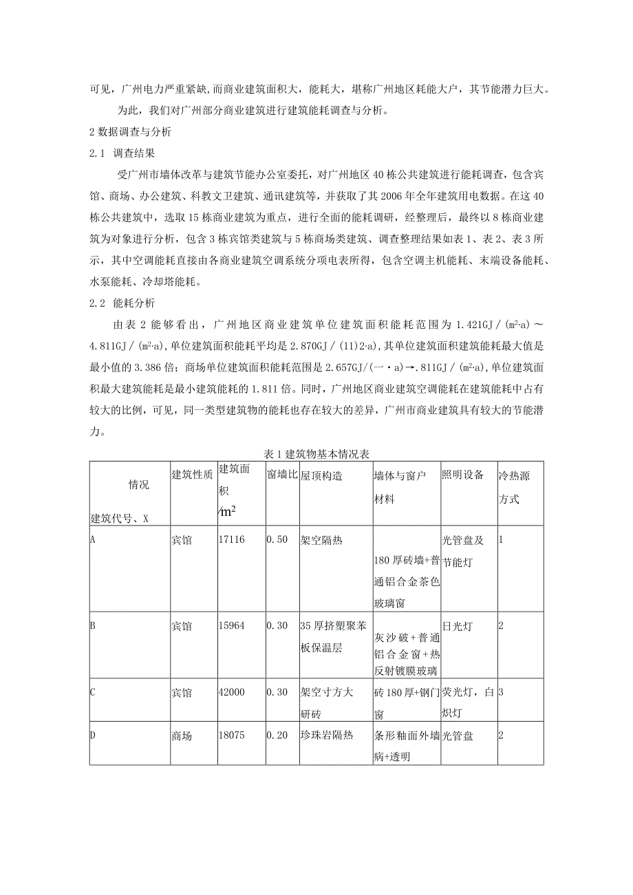 广州地区商业建筑能耗调查与节能潜力分析.docx_第2页