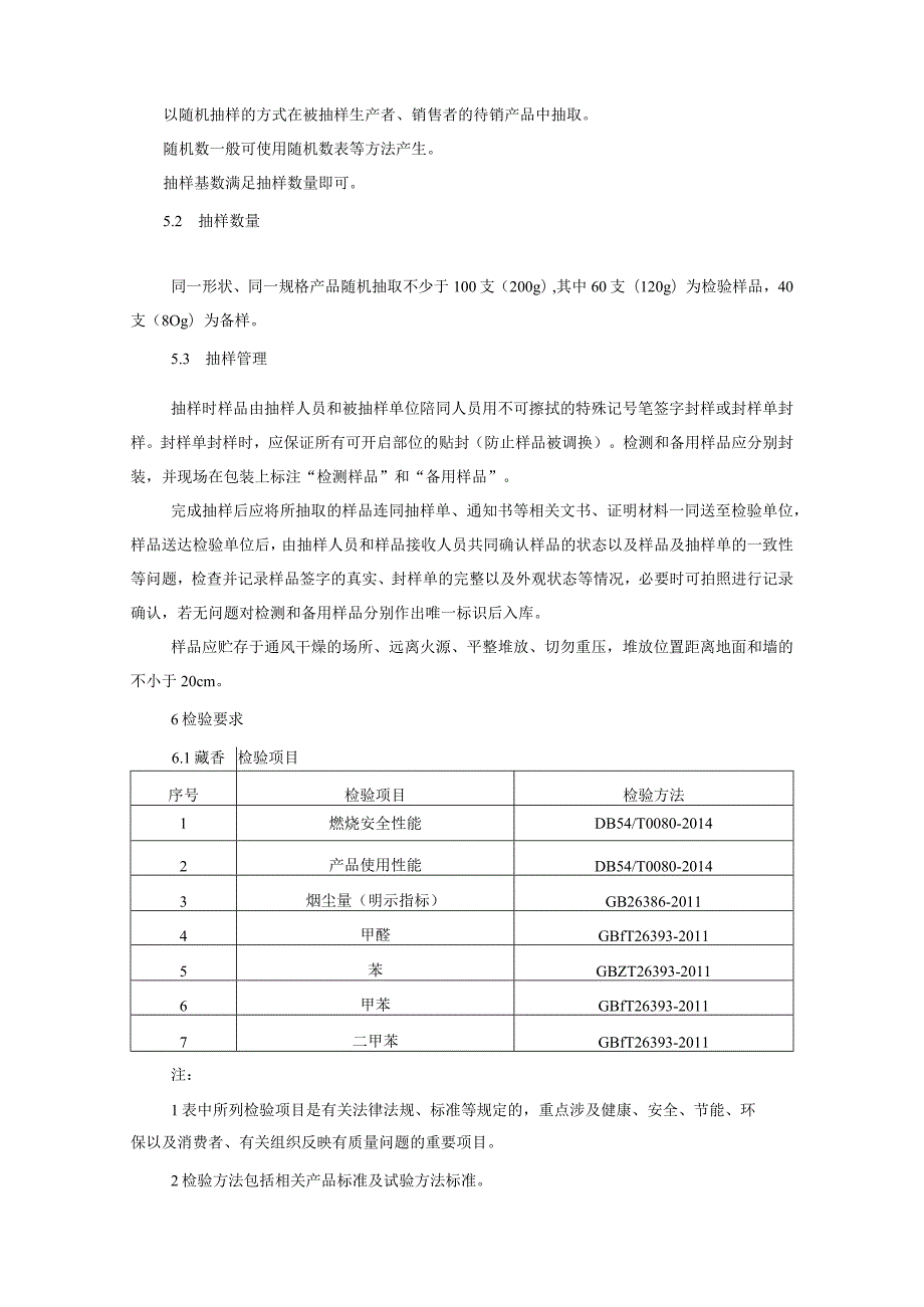 藏香产品质量监督抽查实施细则（2022年版）.docx_第2页