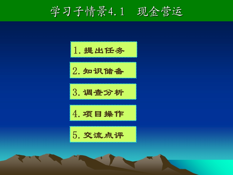 学习子情景4.1现金营运.ppt_第1页