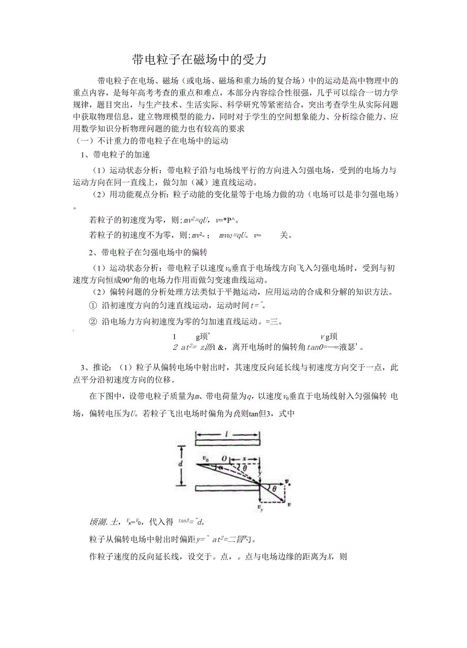 带电粒子在磁场中的受力.docx_第1页