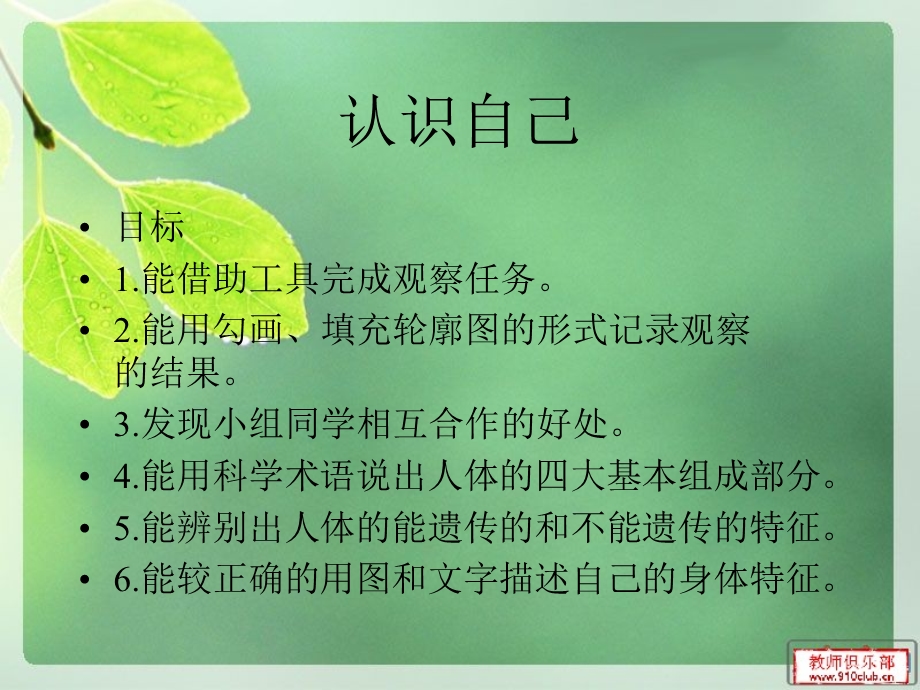 冀教版小学科学三年级《认识自己》.ppt_第2页