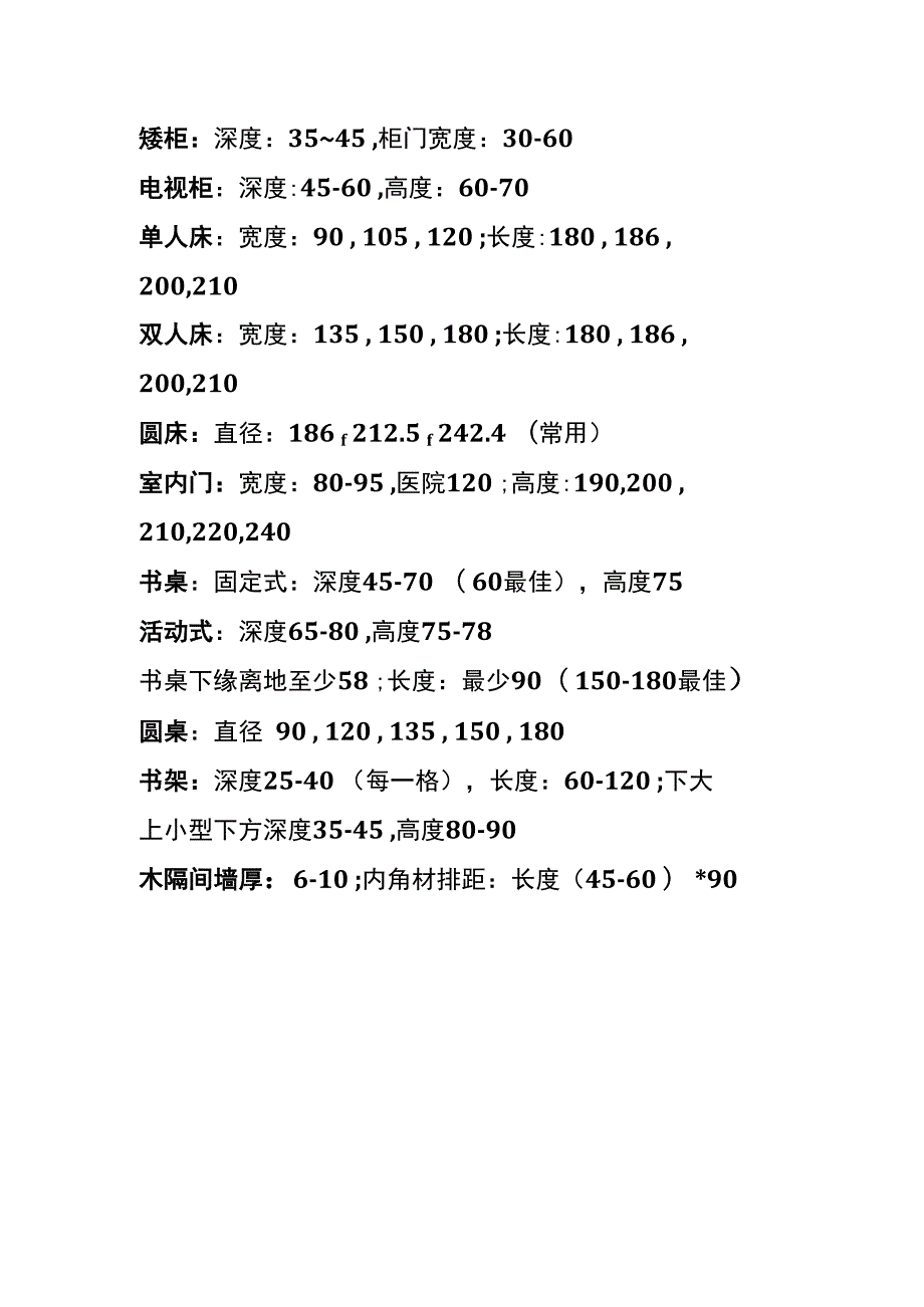 人体工程学在家装、工装室内设计尺寸表.docx_第3页