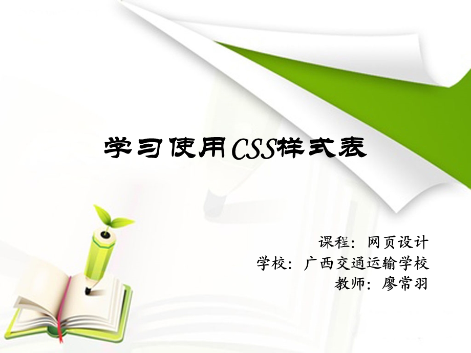 学习使用CSS样式表.ppt_第1页