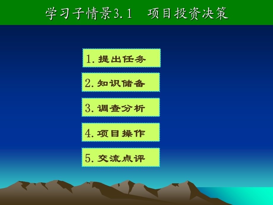 学习子情景3.1项目投资决策.ppt_第1页