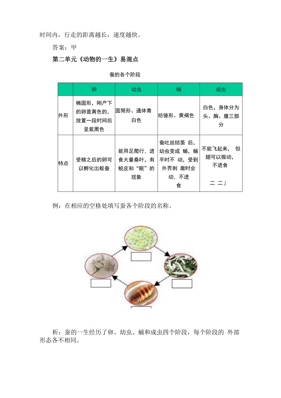 教科版科学三年级下册易错题及知识点总结.docx_第3页