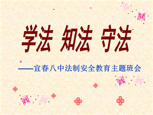 学法知法守法 主题班会.ppt