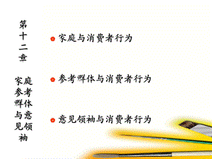 家庭、参考群体与意见领袖.ppt