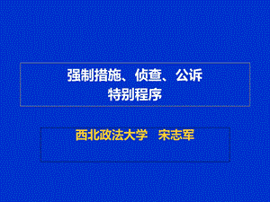 强制措施、侦查、起诉、特别程序.ppt