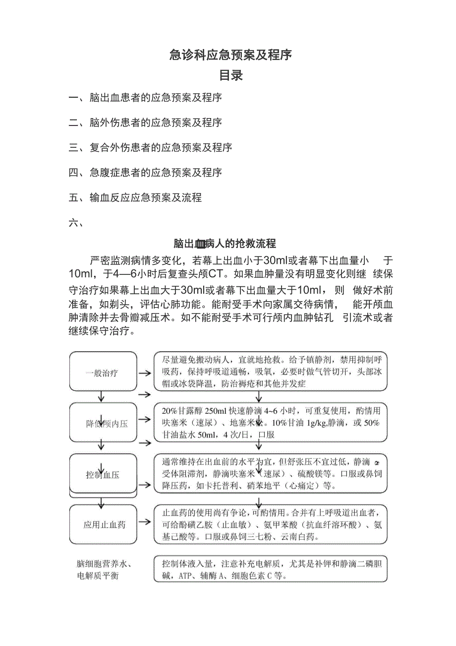 急诊科应急预案及流程.docx_第1页