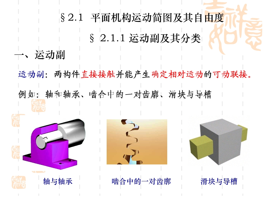 平面连杆机构01-平面机构的运动简图.ppt_第2页