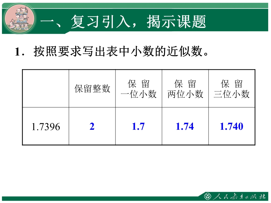 新人教版五年级数学上册商的近似数PPT课件.ppt_第2页