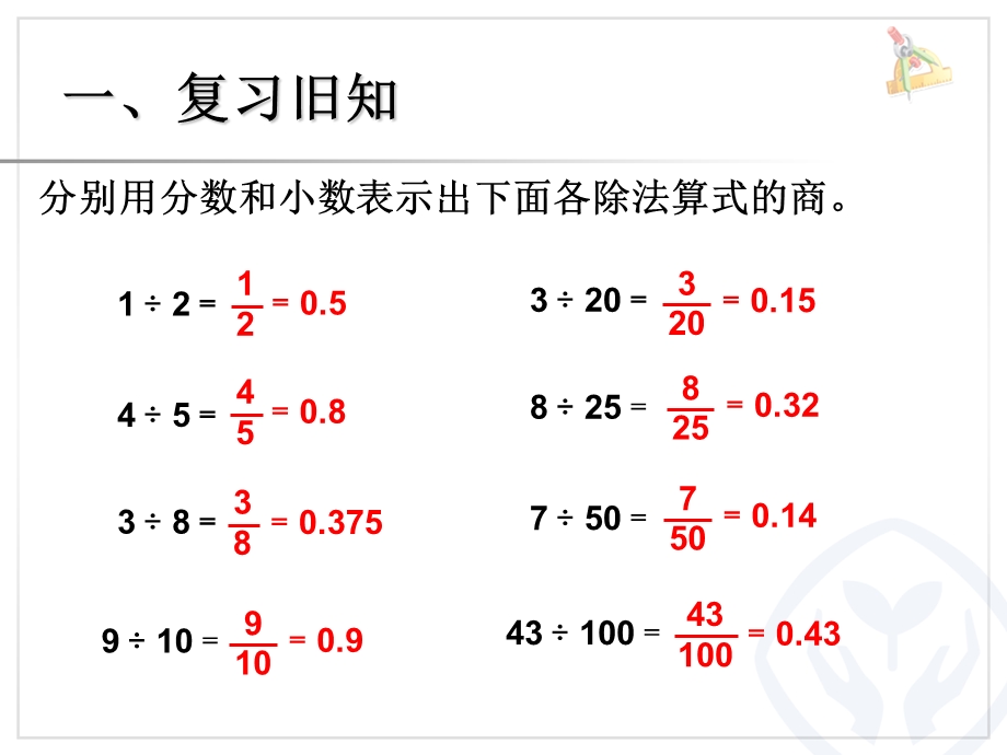 新人教版六年级上册数学《分数小数百分数的互化》.ppt_第2页