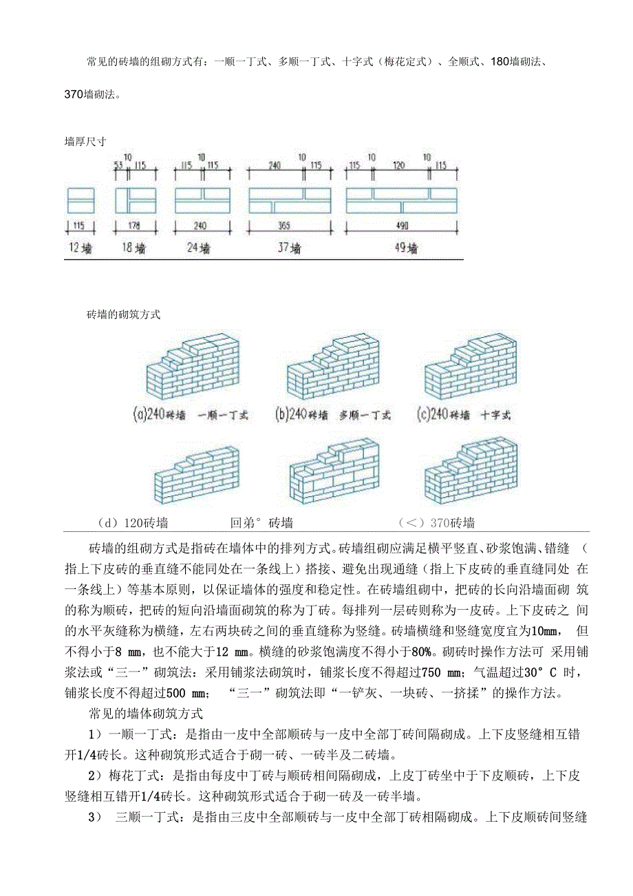 常见的砖墙的组砌方式有 .docx_第1页