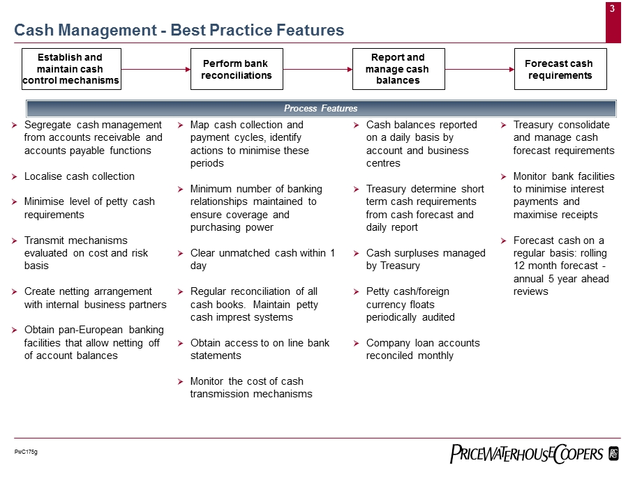 普华永道-财务管理最佳实践之现金管理.ppt_第3页