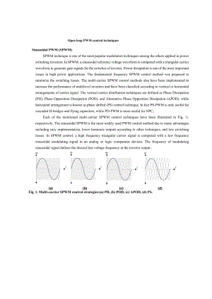 开环PWM控制技术外文文献翻译、中英文翻译、外文翻译.docx