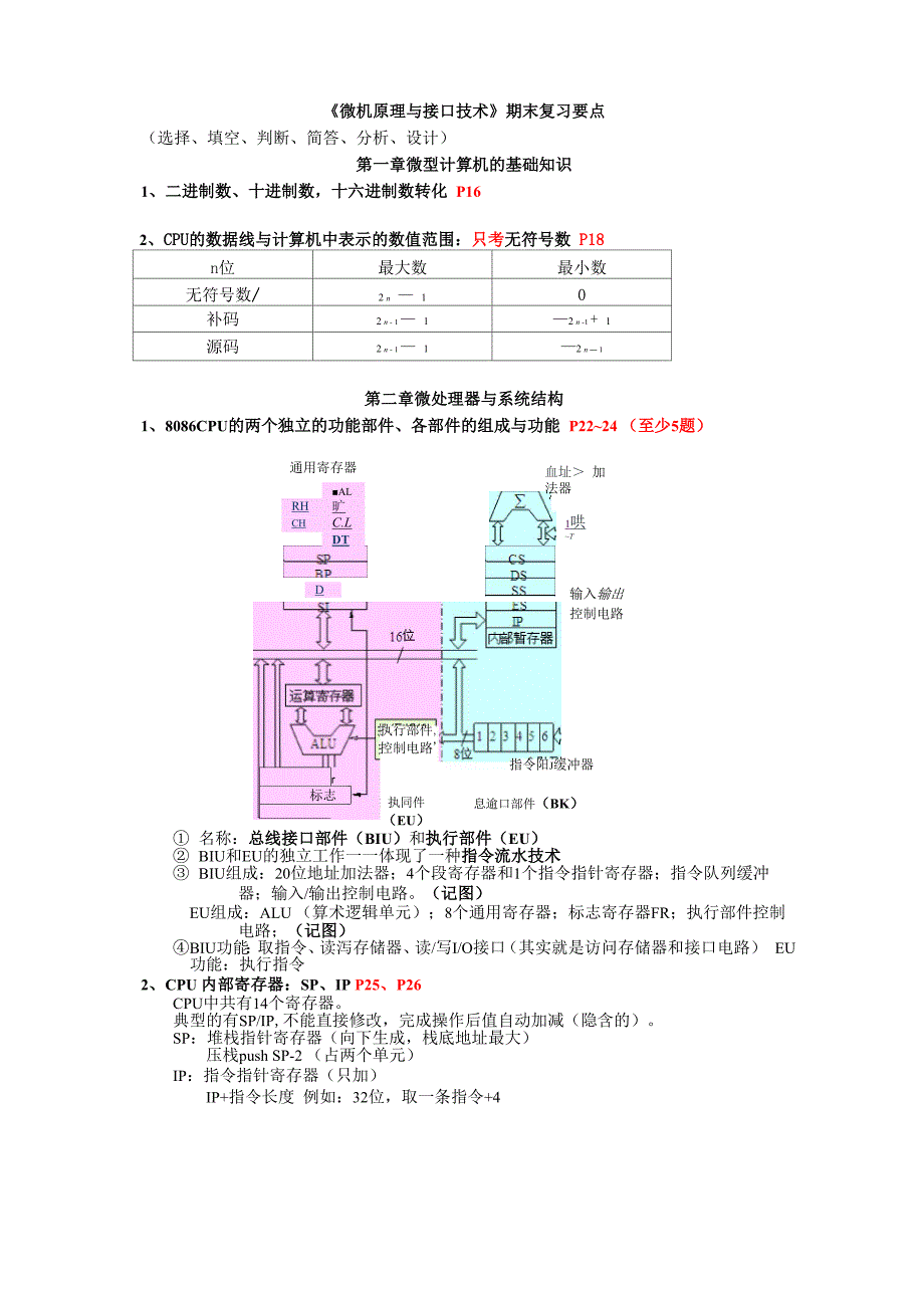 微机原理与接口技术复习总结.docx_第1页