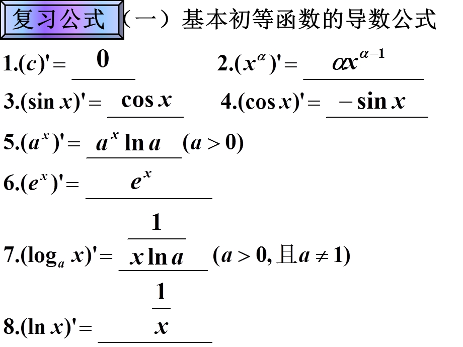 导数的四则运算习题课.ppt_第2页