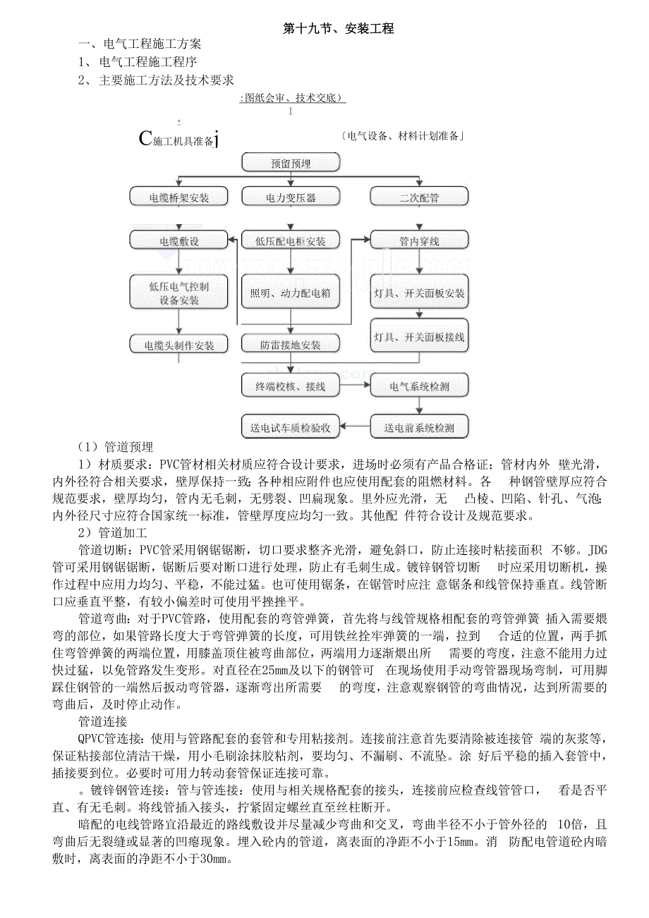 建筑施工工程机电施工方案大型项目建筑施工之机电安装施工方案.docx_第1页