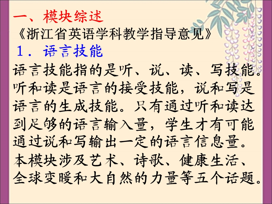 模块教材处理与教学设计永嘉中学陈飞英.ppt_第2页