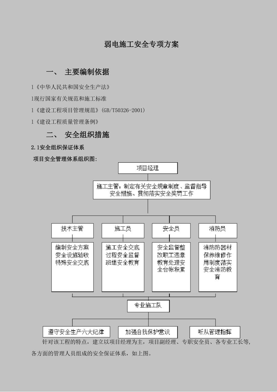 弱电施工安全专项方案.docx_第1页