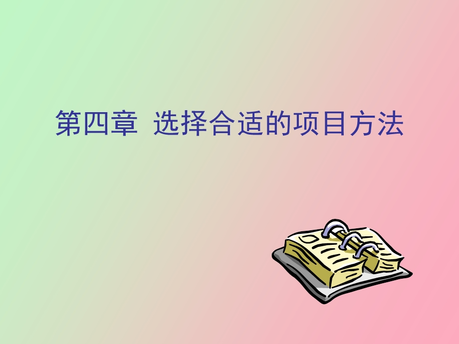 选择合适的项目方法.ppt_第1页